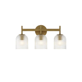 Luxury Metal Frame Glass Shade Wall Lamp