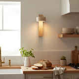 Vintage Minimalist Walnut Vertical Wall Sconce