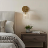 Luxury Metal Frame Glass Shade Wall Lamp