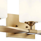 Modern Champagne Bronze Opal Wall Lamp