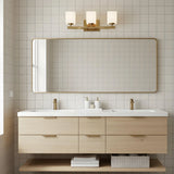 Modern Champagne Bronze Opal Wall Lamp