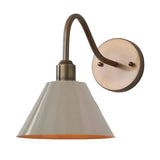 Vintage Directional Metal Cone Wall Lamp