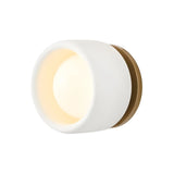Modern Cylindrical Ceramic Shade Wall Sconce