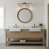 Modern Metal Dome Three-Head Wall Sconce