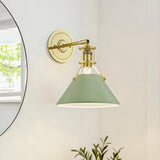 Elegant Metal Cone Colorful Wall Lamp