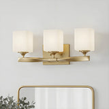 Modern Champagne Bronze Opal Wall Lamp