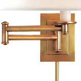 Vintage Metal Adjustable Swing Arm Wall Sconce