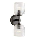 Luxury Metal Frame Glass Shade Wall Lamp