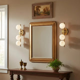 Modern Glass Ball String Three-Lamp Wall Lamp