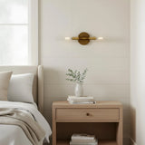 Luxury Double-Tube Ribbed Glass Wall Sconce