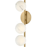 Modern Glass Ball String Three-Lamp Wall Lamp