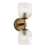 Luxury Metal Frame Glass Shade Wall Lamp