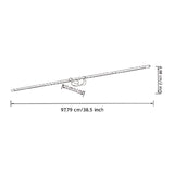 Modern Minimalist Linear Metal Wall Sconce
