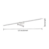 Modern Minimalist Linear Metal Wall Sconce