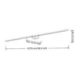 Modern Minimalist Linear Metal Wall Sconce