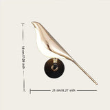 Modern Indoor Bird-Shaped Metal Wall Sconce