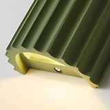 Modern Striped Resin Cylindrical Wall Sconce