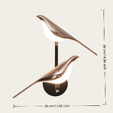 Modern Indoor Bird-Shaped Metal Wall Sconce