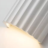 Modern Striped Resin Cylindrical Wall Sconce