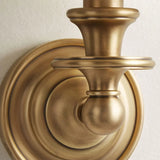 Vintage Fabric Shade Metal Single-Arm Wall Sconce